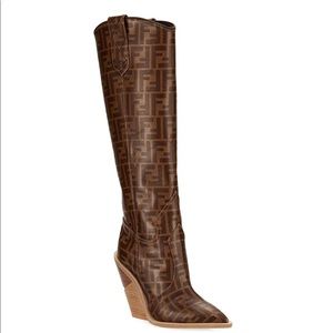 Fendi FF Tall Western Boots